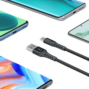 قیمت کابل شارژ سریع یو‌اس‌بی QC 4.0 به تایپ‌سی 3 آمپر 20 سانتی‌متری مک‌دودو