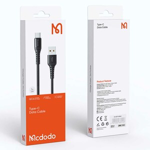 کابل شارژ سریع یو‌اس‌بی QC 4.0 به تایپ‌سی 3 آمپر 20 سانتی‌متری مک‌دودو