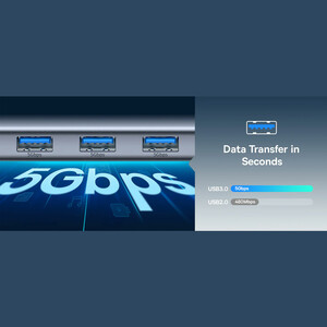 هاب تایپ سی 7 پورت فلزی بیسوس