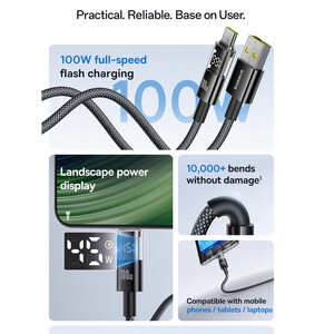 فروش کابل شارژ سریع یواس بی به تایپ سی بیسوس Display 2