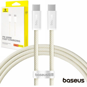 کابل دوسر تایپ‌سی 100 وات 5 آمپر یک متری بیسوس CB00076