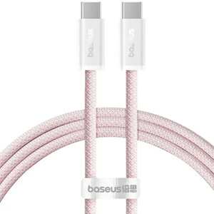 کابل دوسر تایپ سی  صورتی 100 وات بیسوس