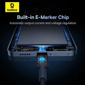 فروش کابل دو سر تایپ سی فست شارژ 1 متری 100 وات بیسوس