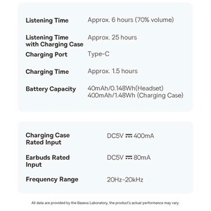 هندزفری بلوتوثی 5.4 گیره‌ای بیسوس A00079500113