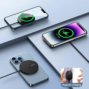 شارژر وایرلس مگنتی  بیسوس