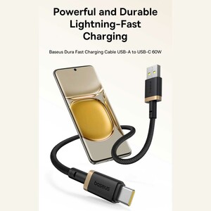 کابل یواس‌بی به تایپ سی 60 وات 2 متر بیسوس