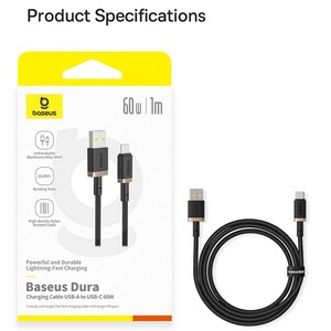 کابل یواس‌بی به تایپ سی 60 وات 2 متر بیسوس