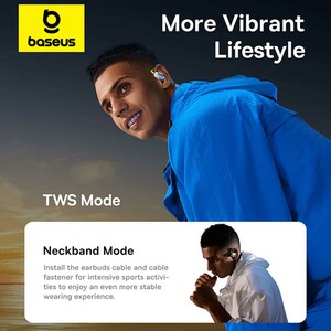 هندزفری بلوتوثی 5.3 دور گوشی بیسوس