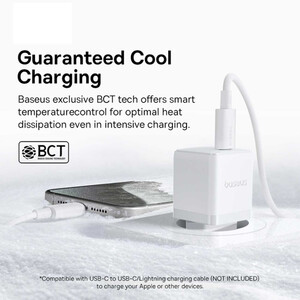 فروش شارژر دیواری تایپ‌سی 20 وات بیسوس