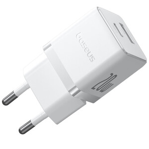 بهترین شارژر دیواری فست تایپ‌سی و یو اس بی 20 وات بیسوس با کابل دو سر تایپ سی