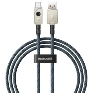 خرید کابل سوپر فست شارژ یو اس بی به تایپ سی 100 وات 6 آمپر 2 متری بیسوس