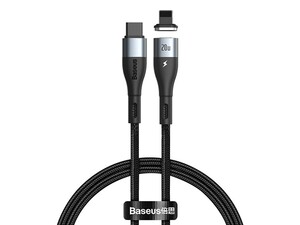 کابل آهنربایی تایپ سی به لایتنینگ سریع بیسوس Baseus Zinc Magnetic Type-C to iP PD 20W Cable 1m