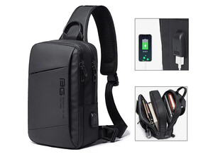 خرید کوله تک بند یو اس بی دار بنج Bange BG-22002 Men's Crossbody Bag 9.7inch