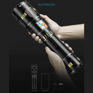 خرید چراغ قوه پر نور شارژی اسمایلینگ شارک