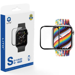 گلس اپل واچ سری 10 سایز 46 میلی‌متری لیتو Lito S10 تمام چسب