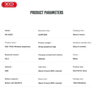 قیمت هندزفری بلوتوثی 5.3 ایکس او