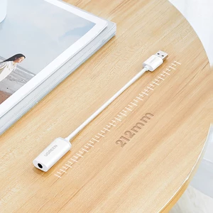 کابل انتقال صدای USB به جک 3.5 میلی‌متری یوگرین US206 30712