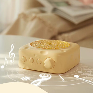 اسپیکر وایرلس و چراغ خواب با طرح پنیر