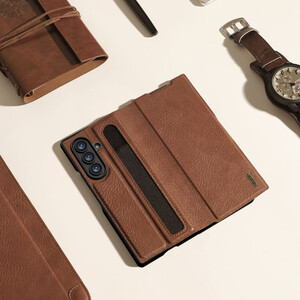 خرید قاب چرمی گوشی سامسونگ گلکسی زد فولد 7 نیلکین