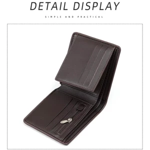 بهترین کیف پول مردانه تاشو طرح چرم لوکس تائومیک‌میک