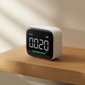 کیفیت مانیتور کیفیت هوا آتومن سنجش دما، رطوبت و ساعت