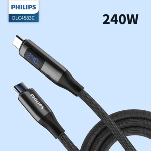 قیمت کابل تایپ سی به تایپ سی 240 وات فیلیپس