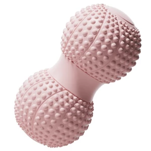 Fascial peanut ball for foot massage, spinal muscle relaxation, double ball for hip, back, and leg acupoint stimulation, yoga massage ball.