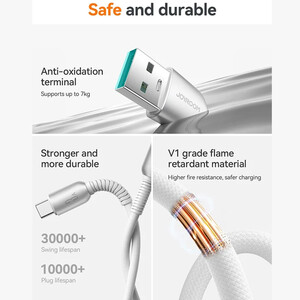 فروش کابل یو اس بی  به تایپ سی جویروم  30 وات 1.2 متری