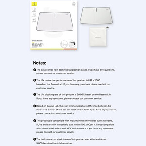 قیمت سایبان شیشه جلو ماشین بیسوس