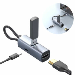 هاب تایپ سی پاورولوژی Powerology مدل PWJT424BK توان 100 وات