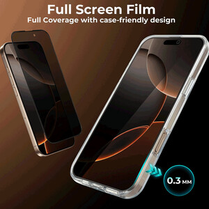 محافظ صفحه نمایش پرایوسی آیفون 16 پرو مکسول