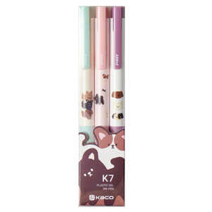 خودکار ژله ای مشکی کاکو KACO مدل K7 Puppy نوک 0.5 میلی متری 3 عددی