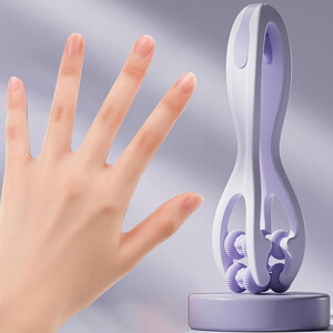 خرید ماساژور انگشتی بنفش دو غلتکی