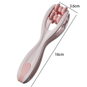 ماساژور انگشتی صورتی دو غلتکی