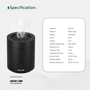 عودسوز شارژی گرین لاین