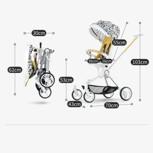 خرید کالسکه بچه تاشو با سایبان