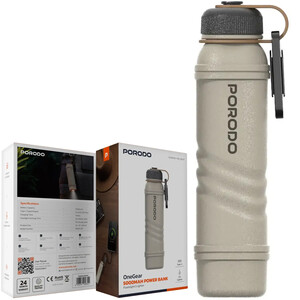 پاور بانک 5000، چراغ قوه و فندک پورودو Porodo مدل PDNDC016KH