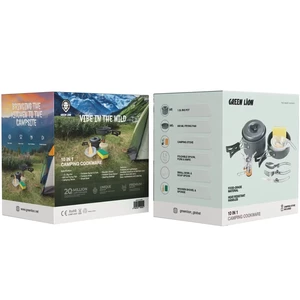 ست ظروف کمپینگ 10 تکه گرین لاین