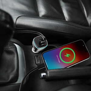 خرید شارژر فندکی فست شارژ ماشین پاورولوژی