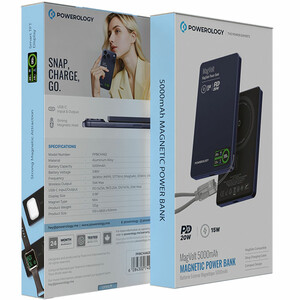 پاوربانک وایرلس مگنتی و تایپ سی پاورولوژی