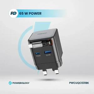 قیمت شارژر دیواری تایپ سی و یو اس بی پاورلوژی