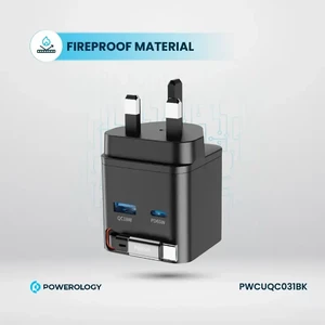 کیفیت شارژر دیواری تایپ سی و یو اس بی پاورلوژی