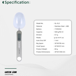 خرید ترازوی قاشقی دیجیتال گرین لاین