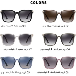 رنگبندی متنوع عینک آفتابی زنانه پولاریزه کارن بازار