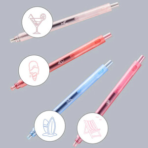 بهترین خودکار ژله‌ای کاکو  نوک 0.5 میلی‌متری 4 عددی