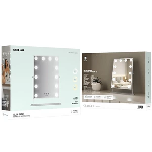 بهترین آینه آرایشی رومیزی ال ای دی دار  12 تایی گرین لاین