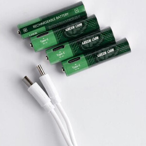 باتری نیم قلمی گرین لاین بسته چهار عددی شارژی