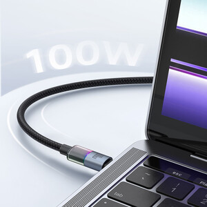 خرید کابل شارژ سریع تایپ سی به تایپ سی 100 وات 5 آمپر مک دودو طول 1.2متر