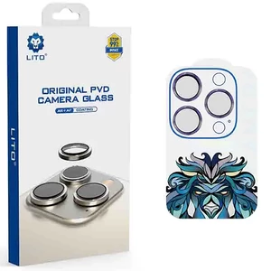 محافظ لنز دوربین آیفون 16 و آیفون 16 پلاس دور فلزی لیتو Lito Titanium AR