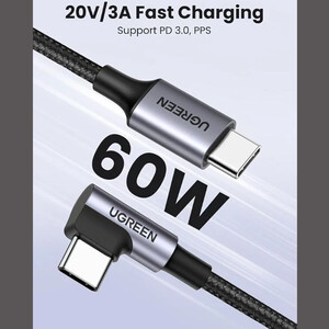 قیمت کابل فست شارژ تایپ‌سی به تایپ‌سی و انتقال دیتا  یوگرین